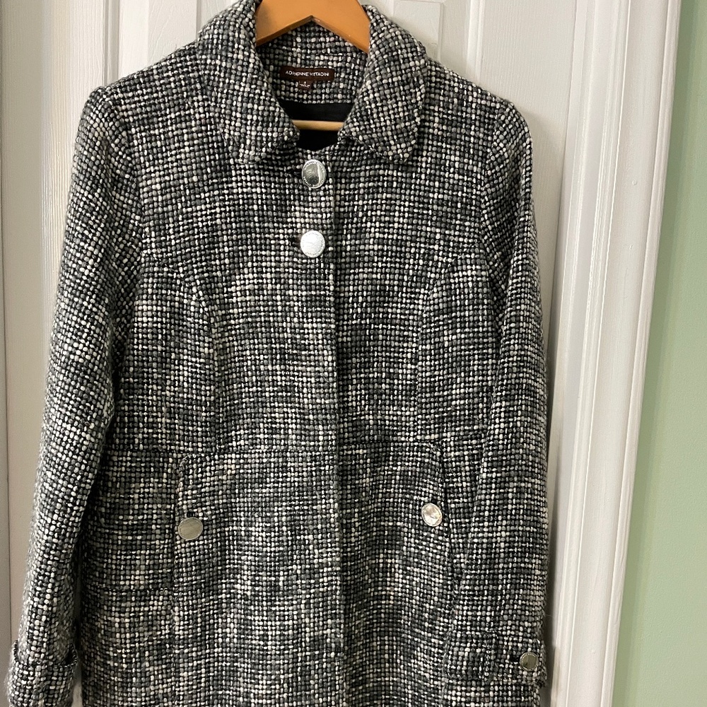 Adrienne Vittadini topper/jacket/lightweight coat